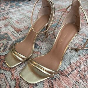 Chinese laundry Gold Strappy Heels